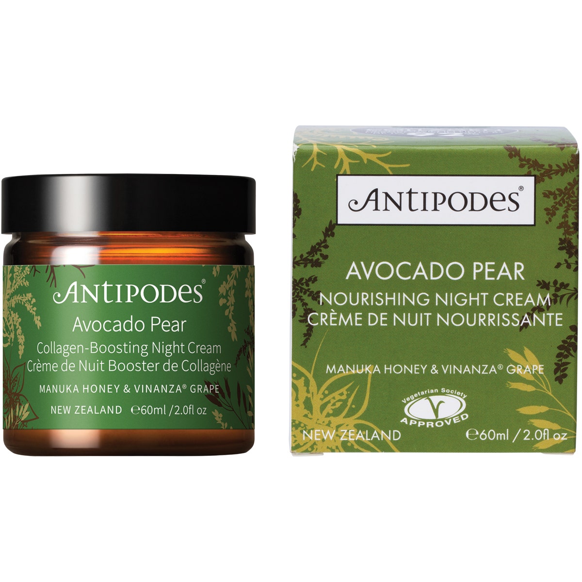 Antipodes Natural Avocado Pear Night Cream 60ml ANTIPODES