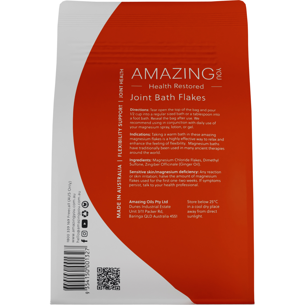 Amazing You Magnesium Joint Bath Flakes 800g