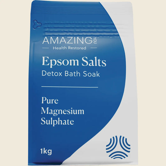 Amazing You Epsom Salts Detox Bath Soak Pure Magnesium Sulphate 1kg
