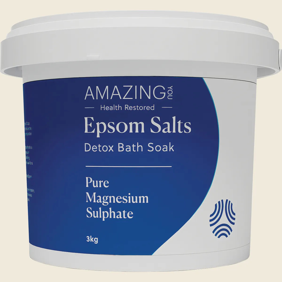 Amazing You Epsom Salts Detox Bath Soak Pure Magnesium Sulphate 3kg