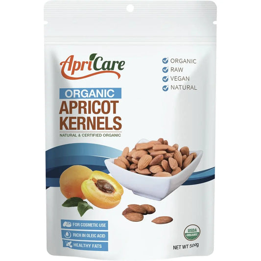Apricare Apricot Kernels Organic Raw 500g APRICARE
