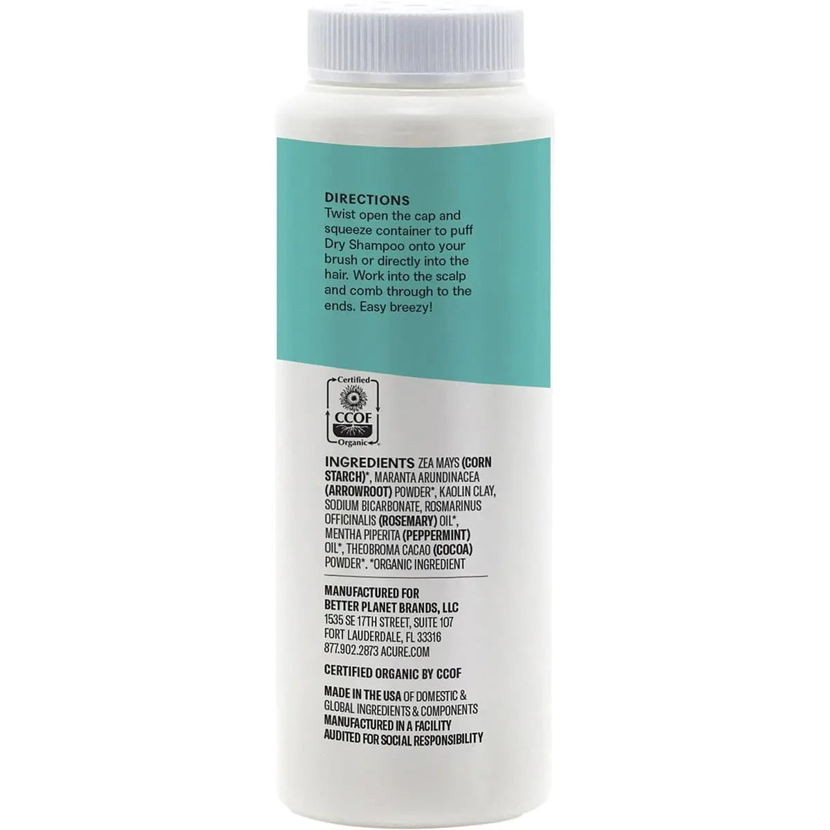 Acure Brunette to Dark Hair Types Dry Shampoo 48g ACURE