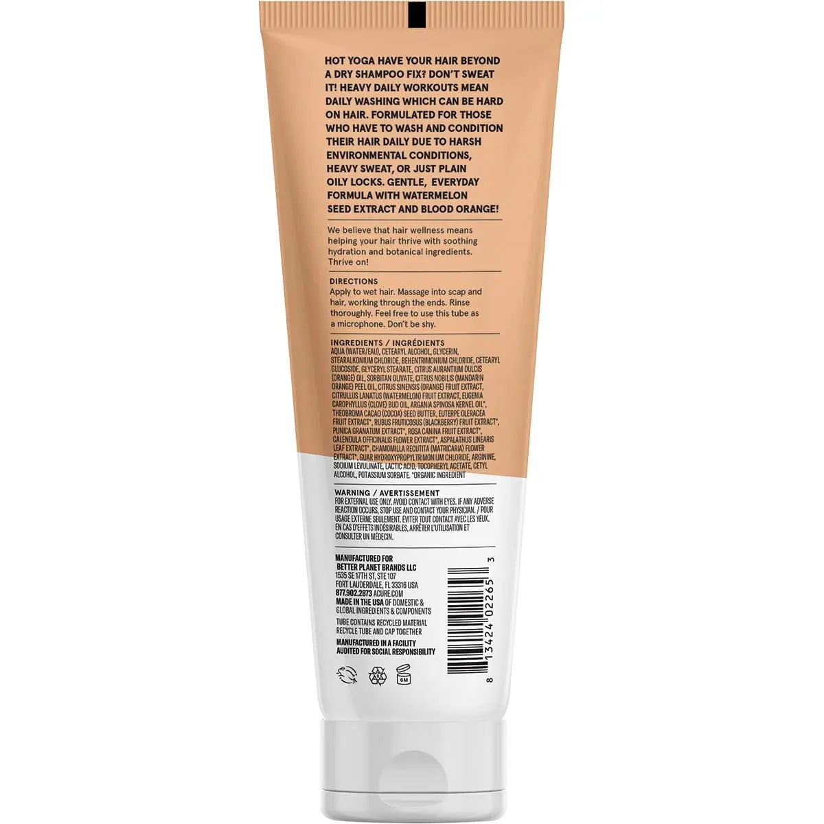 Acure Daily Workout Watermelon & B/orange Conditioner 236ml ACURE