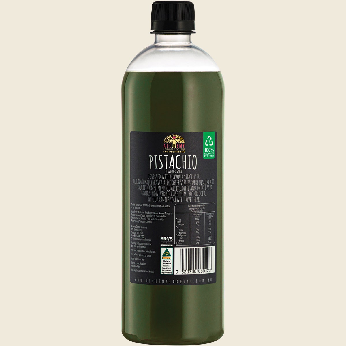 Alchemy Pistachio Flavour Syrup 750ml