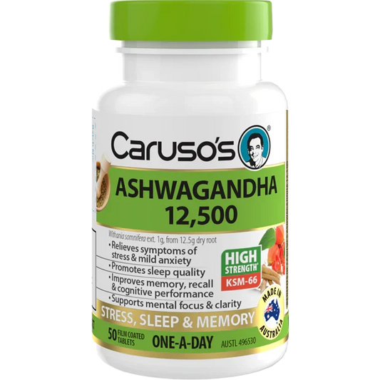 Caruso's Ashwagandha 12,500 50 Tablets