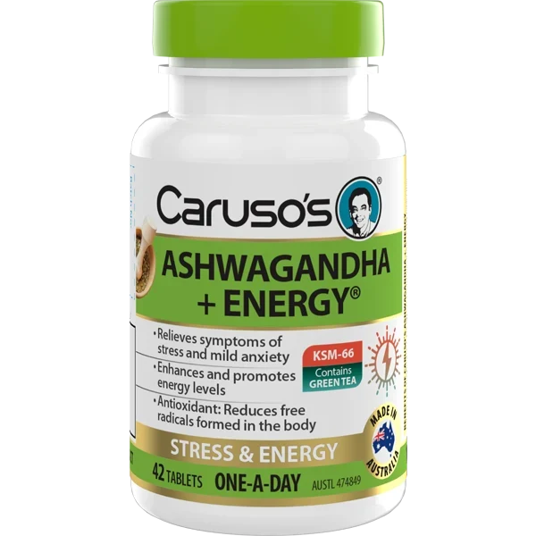 Caruso's Ashwagandha + Energy 42 Tablets