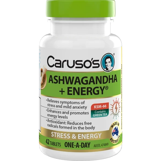 Caruso's Ashwagandha + Energy 42 Tablets