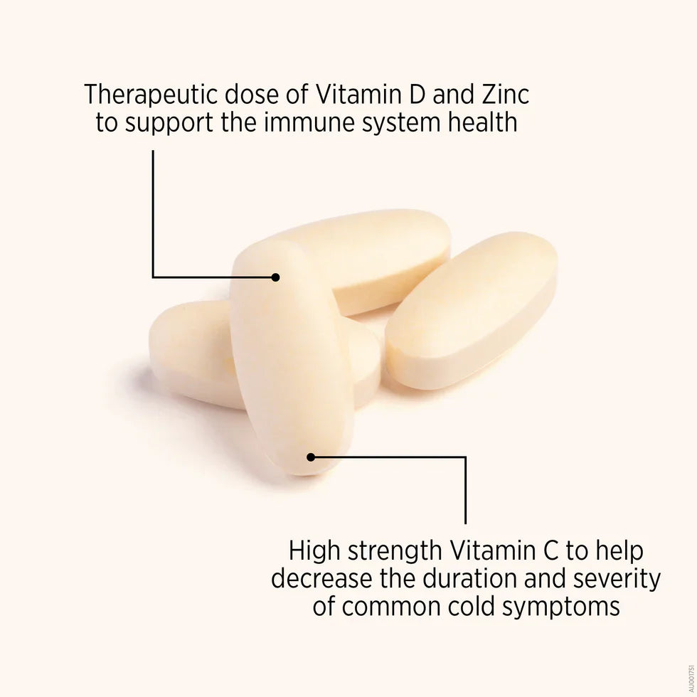 High Strength Vitamin C + D + Zinc 200 Tablets