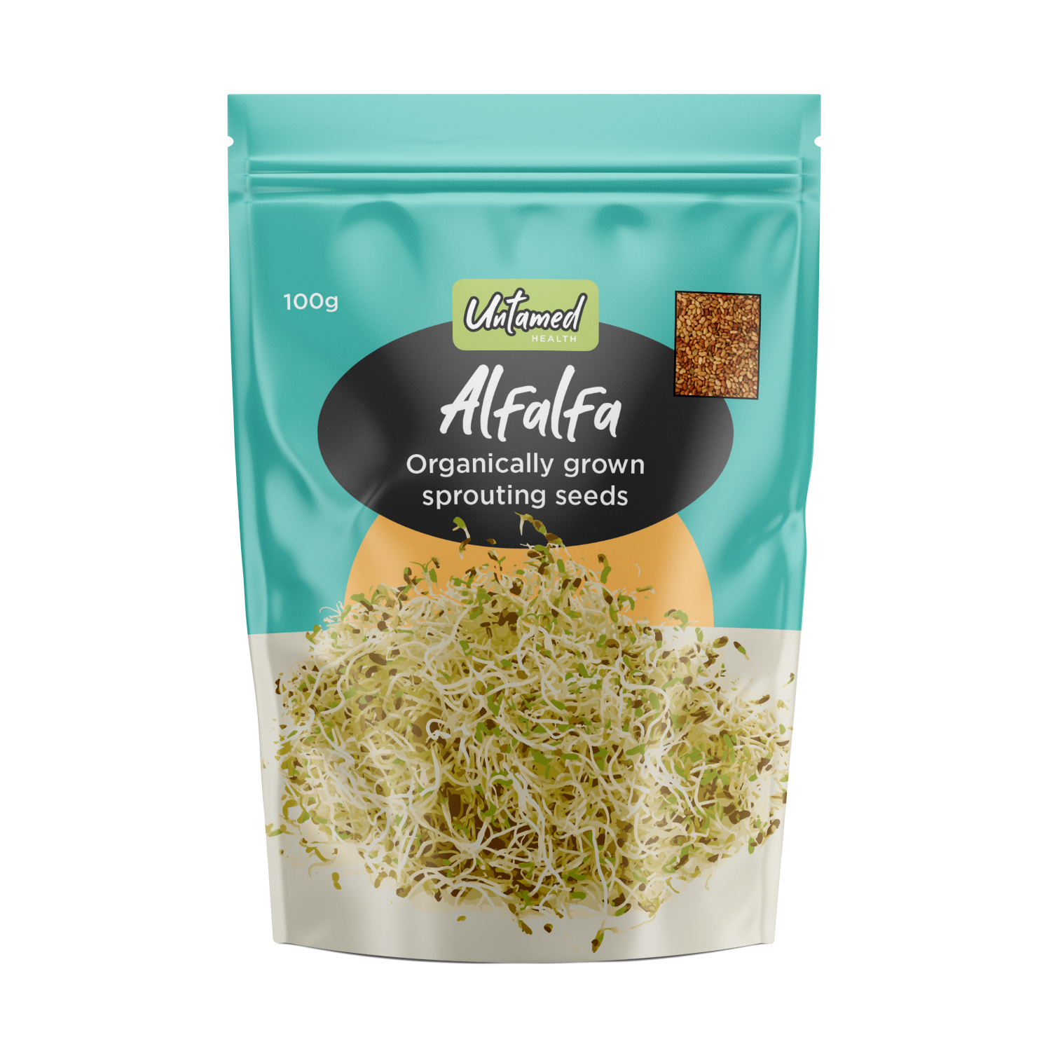 Untamed Health Alfalfa Sprout Seeds 100g Untamed Health