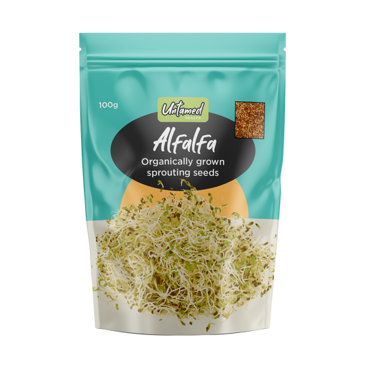 Untamed Health Alfalfa Sprout Seeds 100g Untamed Health