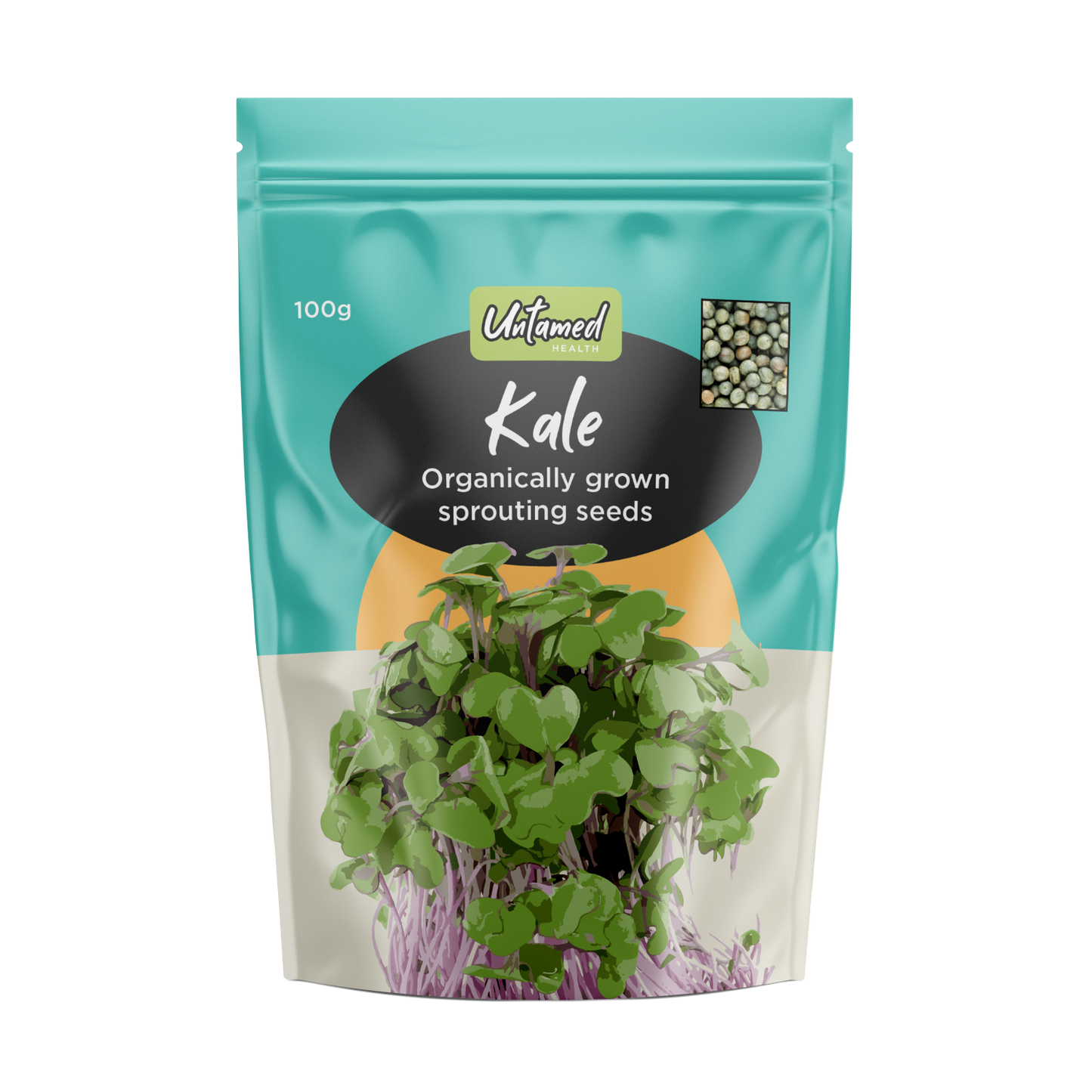 Untamed Health Kale Sprouting Seeds 100g Untamed Health