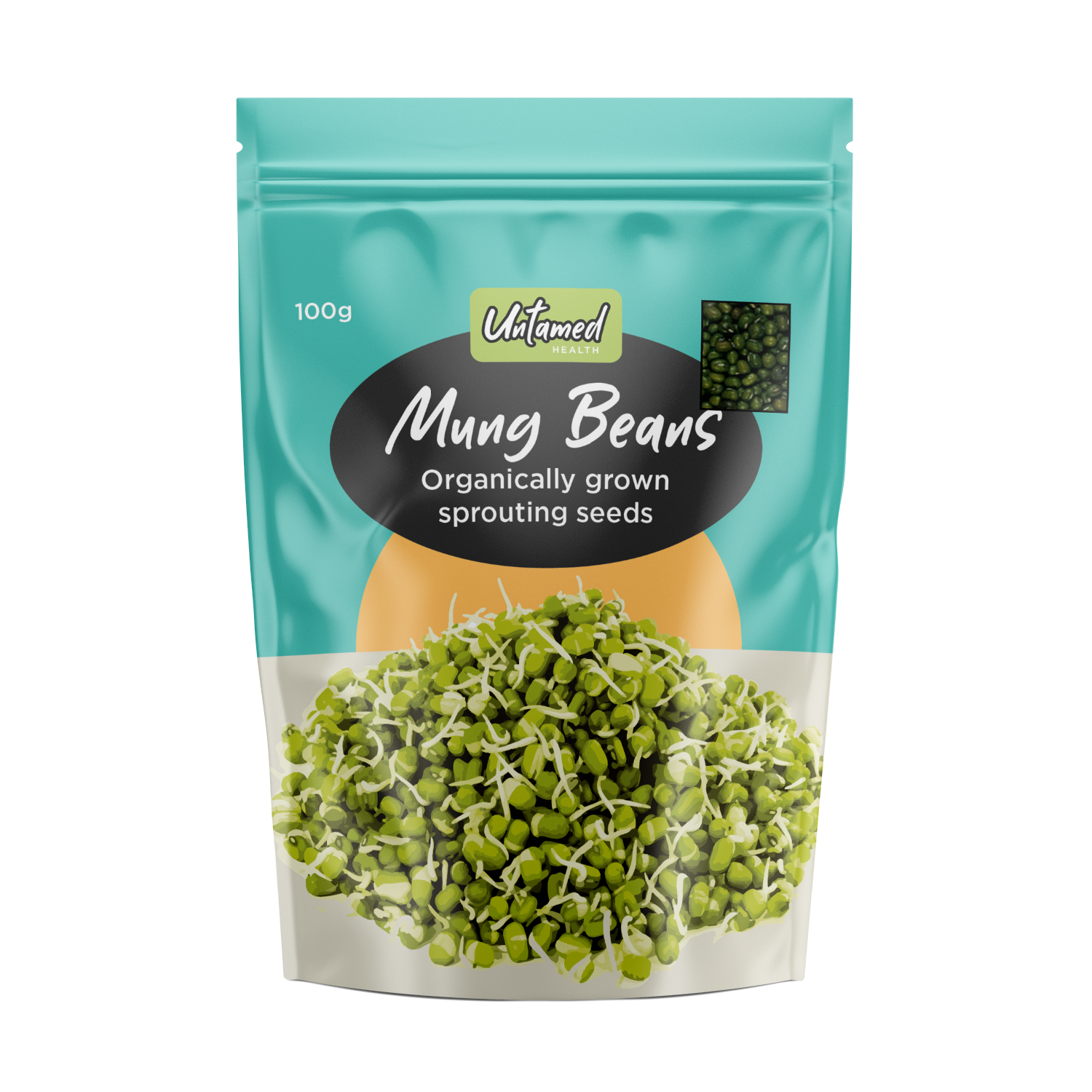 Untamed Health Mung Bean Sprouting Seeds 100g Untamed Health