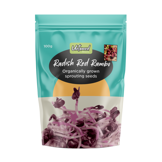 Untamed Health Radish Sprouting Seeds 100g Untamed Health