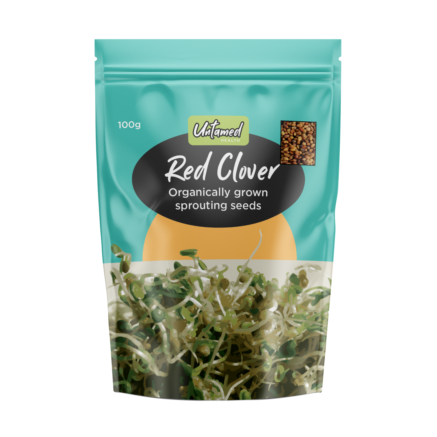 Untamed Health Red Clover Sprouting Seeds 100g Untamed Health