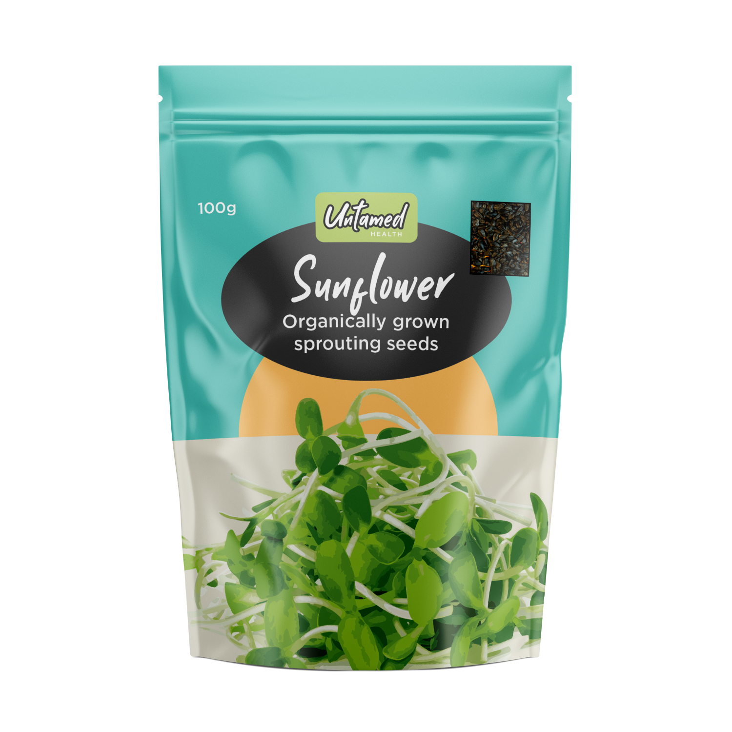 Untamed Health Sunflower Sprouting Seeds 100g Untamed Health