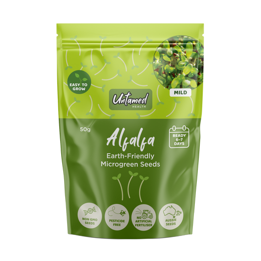 Untamed Health Alfalfa Microgreens Seeds 50g - Cutprice Online