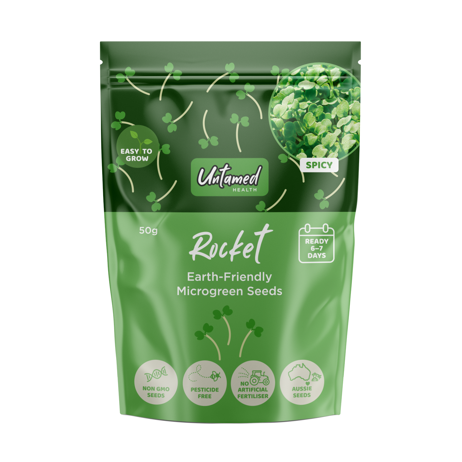 Untamed Health Rocket Microgreens Seeds 50g - Cutprice Online