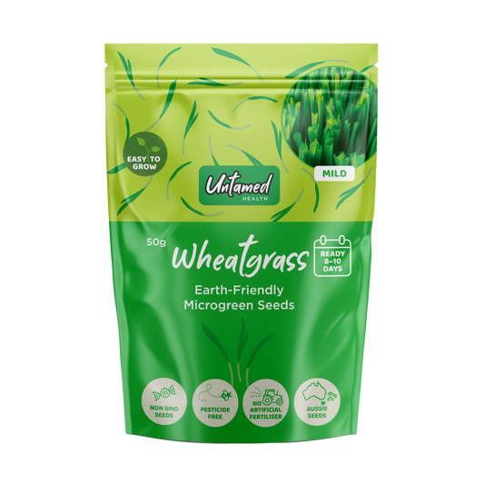 Untamed Health Wheatgrass Microgreens Seeds 50g - Cutprice Online