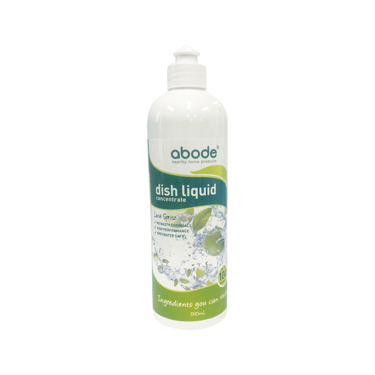 Abode Dish Liquid Concentrate Lime Spritz 500ml Abode