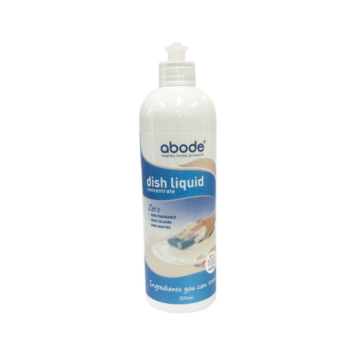 Abode Dish Liquid Concentrate Zero 500ml Abode