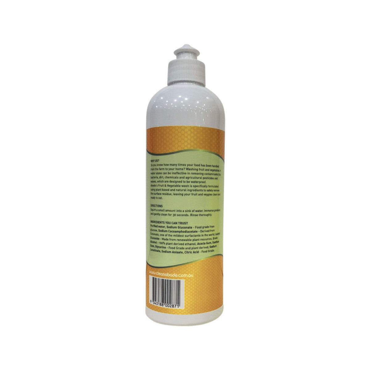 Abode Fruit & Veggie Wash 500ml Abode