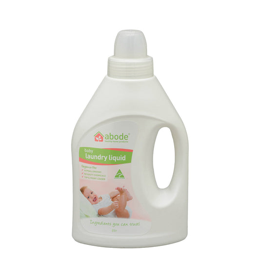 Abode Laundry Liquid (Front & Top Loader) Baby (Fragrance Free) 1 Litre Abode