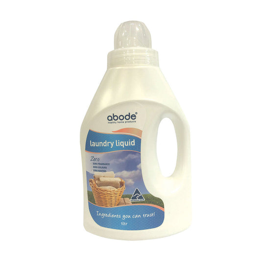 Abode Laundry Liquid (Front & Top Loader) Zero 1 Litre Abode