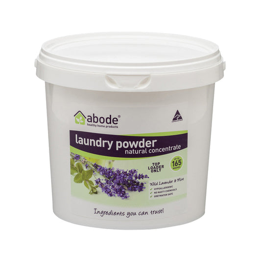 Abode Laundry Powder (Front & Top Loader) Wild Lavender & Mint Bucket 4kg Abode