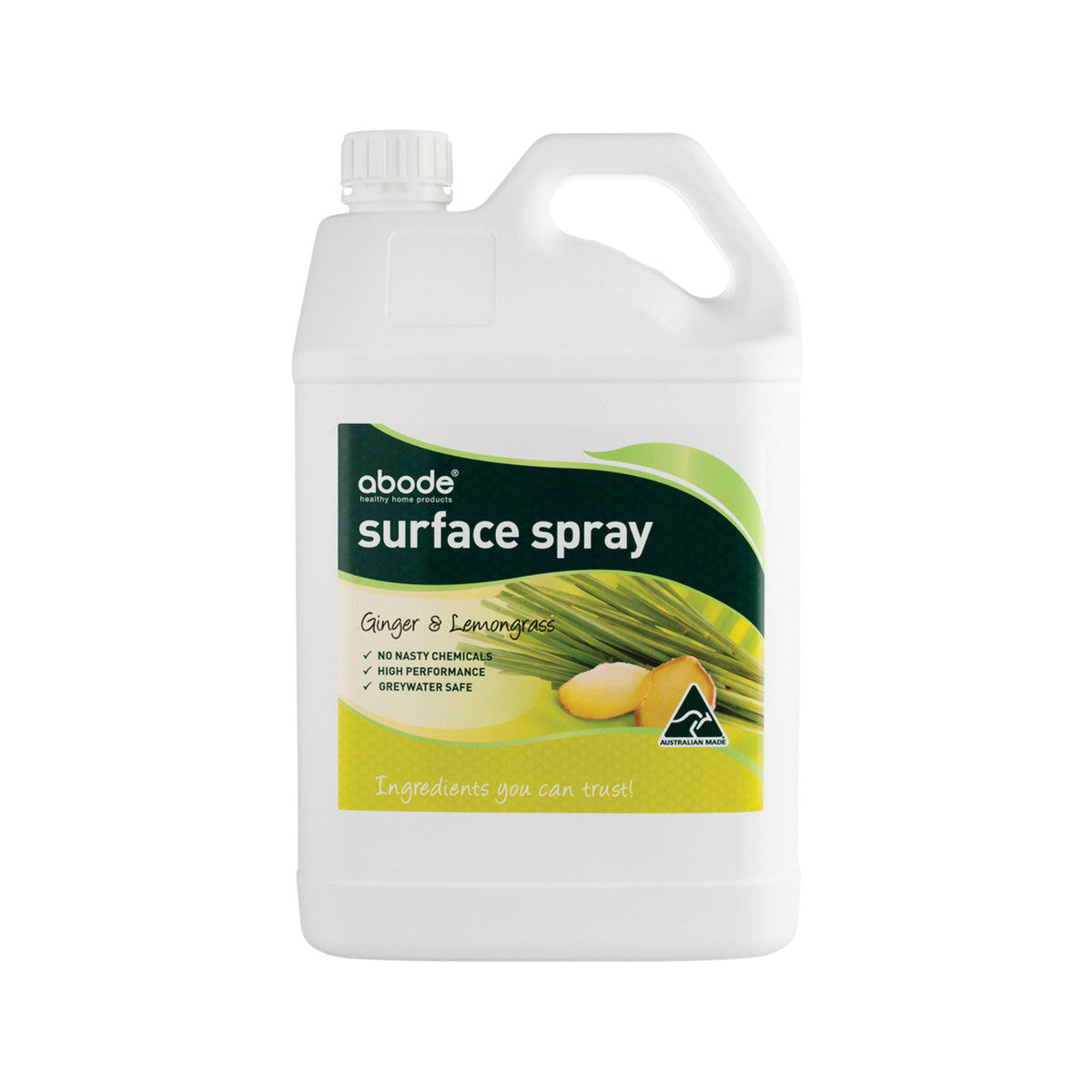 Abode Surface Spray Ginger & Lemongrass 4 Litres Abode
