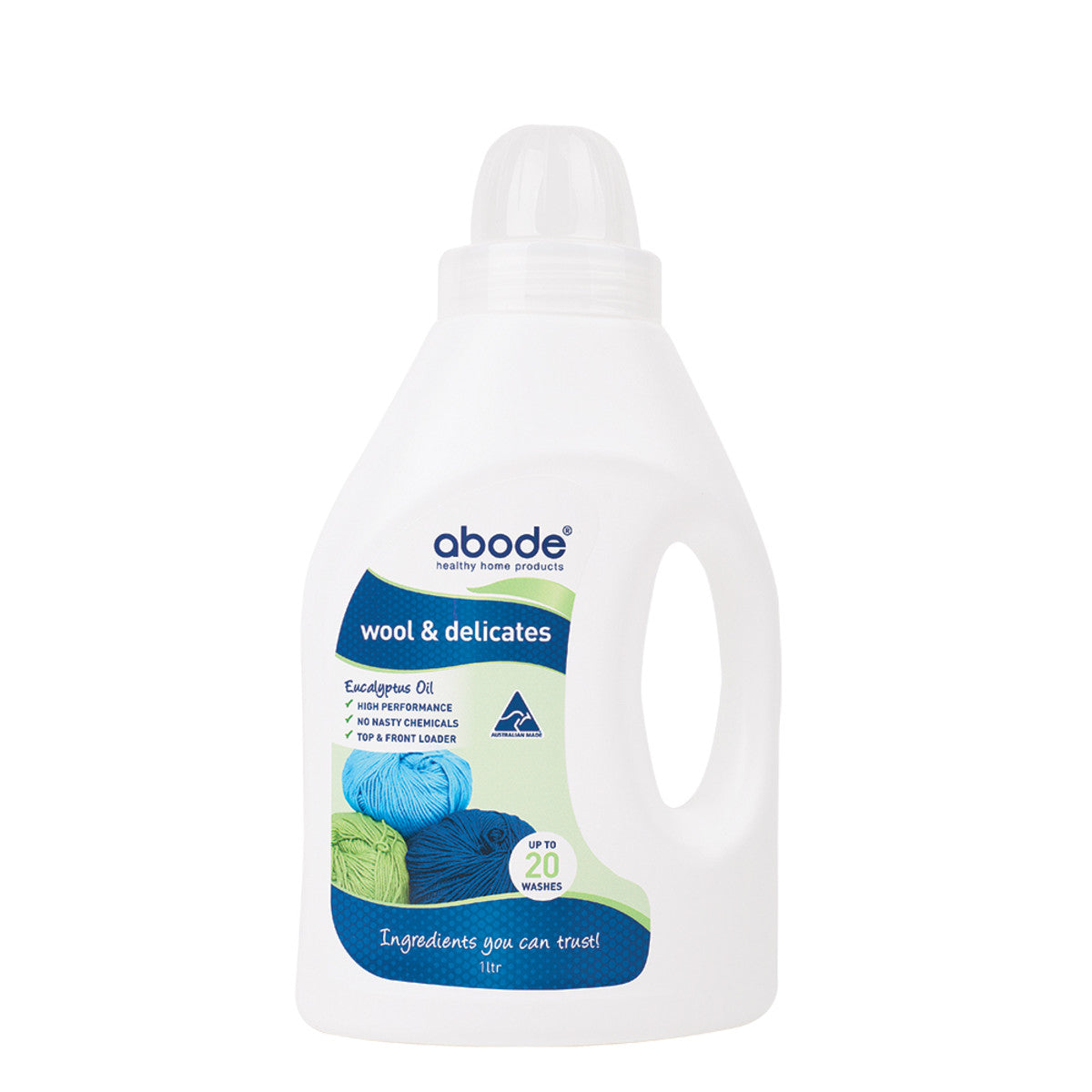 Abode Wool & Delicates (Front & Top Loader) Eucalyptus 1 Litre Abode