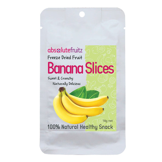 Absolutefruitz Freeze Dried Banana Slices 18g AbsoluteFruitz