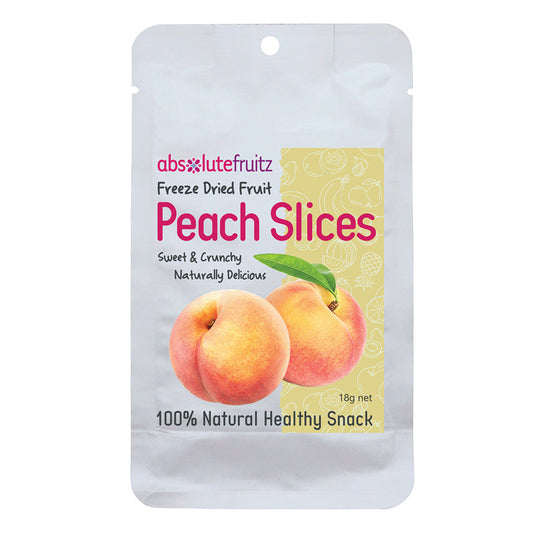 Absolutefruitz Freeze Dried Peach Slices 18g AbsoluteFruitz