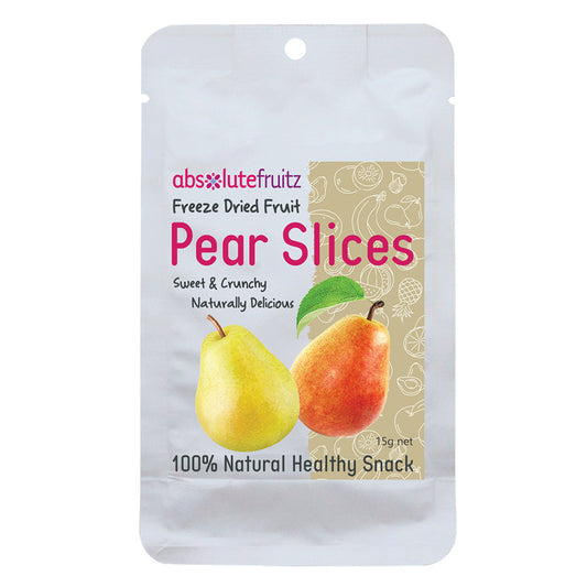 Absolutefruitz Freeze Dried Pear Slices 15g AbsoluteFruitz