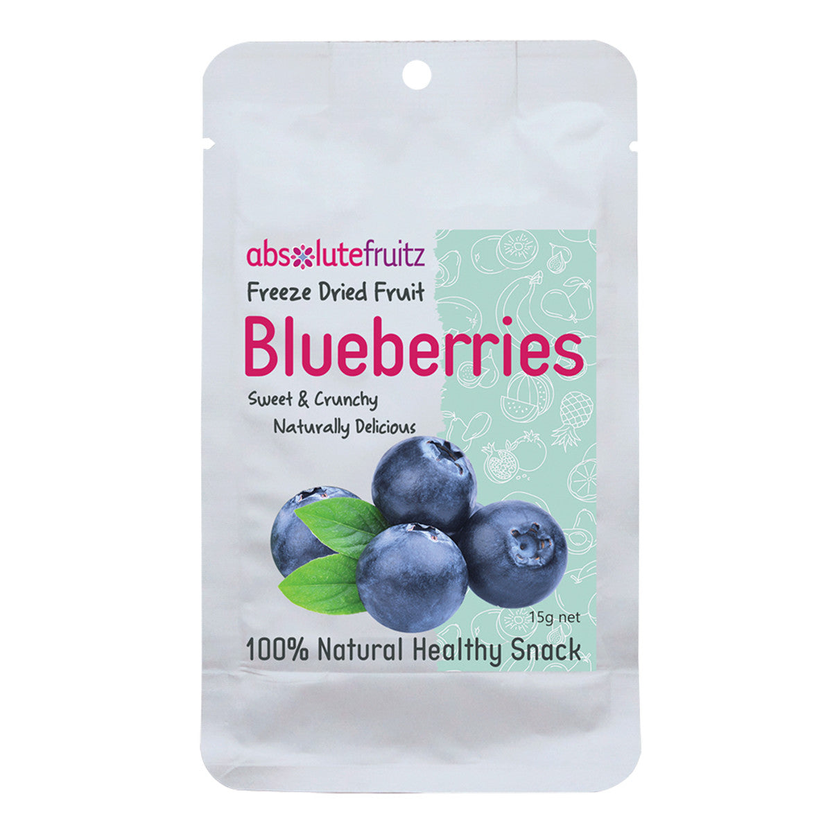 Absolutefruitz Freeze-dried Whole Blueberries 15g AbsoluteFruitz