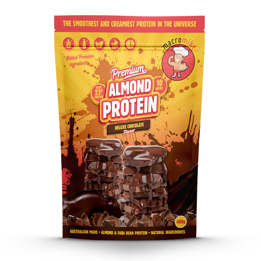 MACRO MIKE Premium Almond Protein Deluxe Chocolate 400g MACRO MIKE