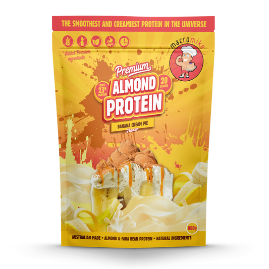 MACRO MIKE Premium Almond Protein Banana Cream Pie 800g MACRO MIKE