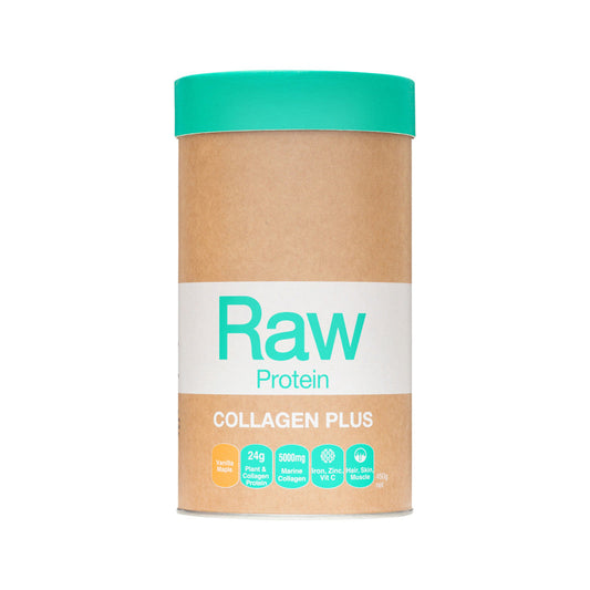 Amazonia Raw Protein Collagen Plus Vanilla Maple 450g AMAZONIA