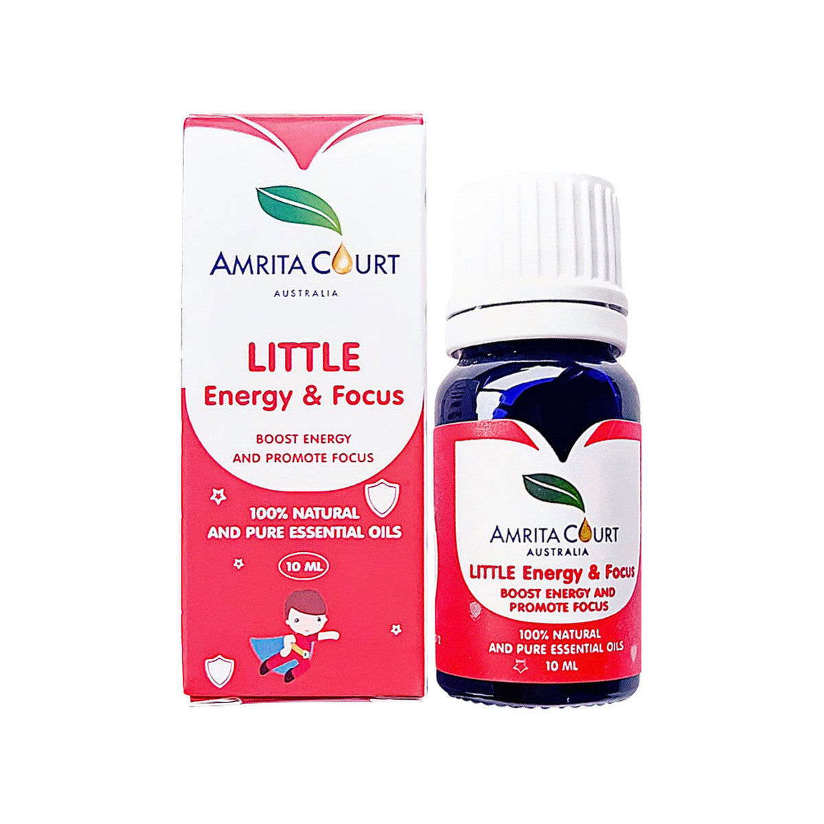 Amrita Court Little 100% Natural & Pure Essential Oil Blend Energy & Focus 10ml Amrita Court
