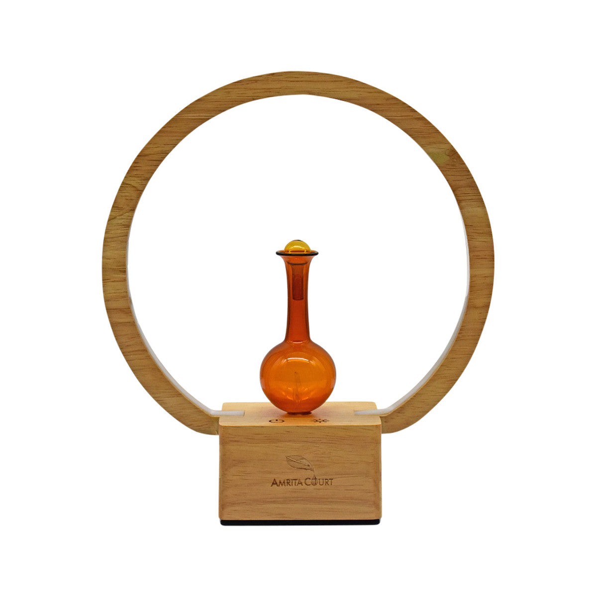 Amrita Court Nebuliser (Diffuser) Wooden Base With Ring Light Luna - Cutprice Online