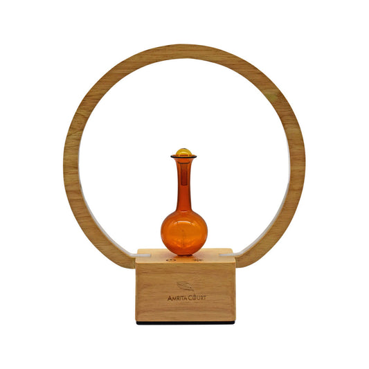 Amrita Court Nebuliser (Diffuser) Wooden Base With Ring Light Luna - Cutprice Online