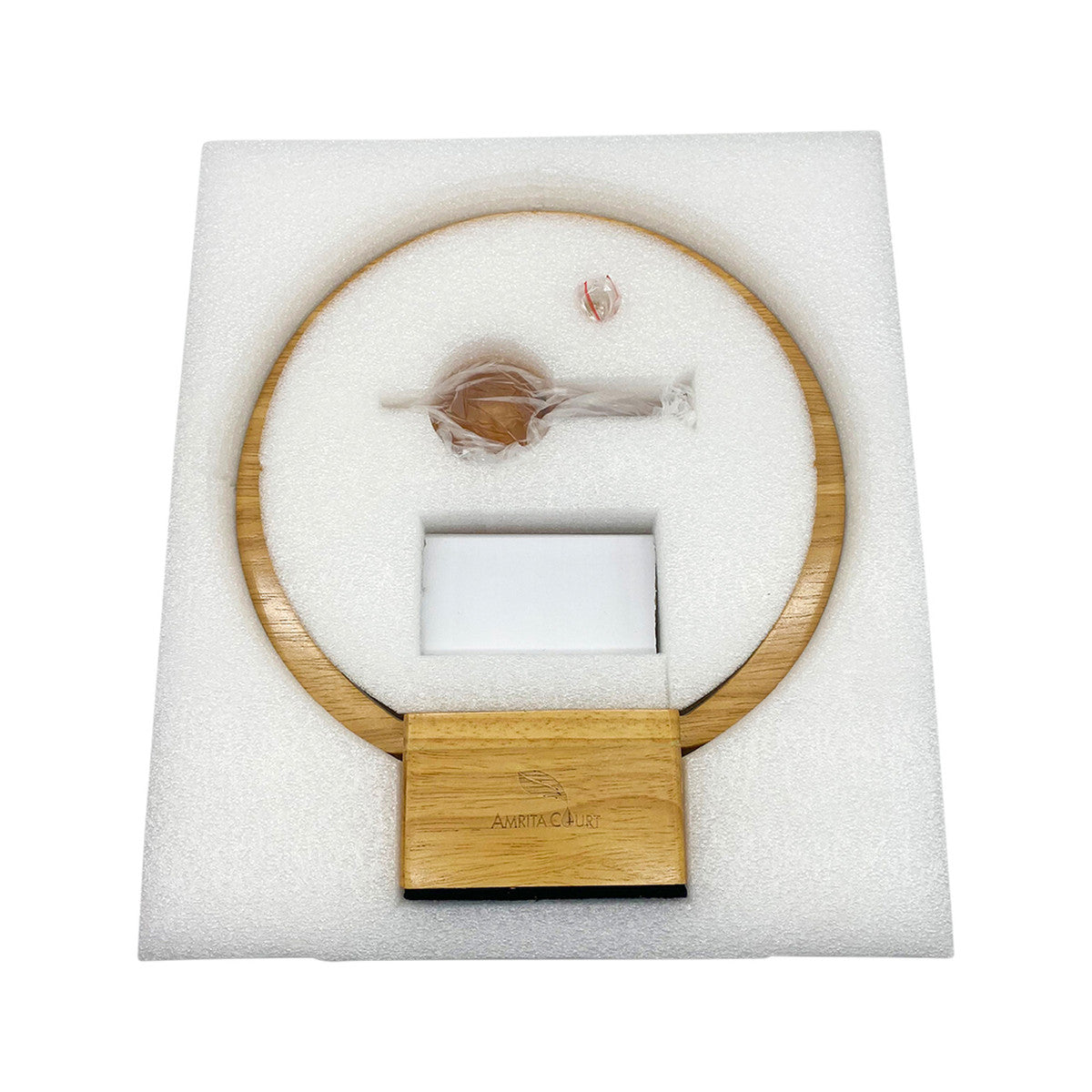 Amrita Court Nebuliser (Diffuser) Wooden Base With Ring Light Luna - Cutprice Online