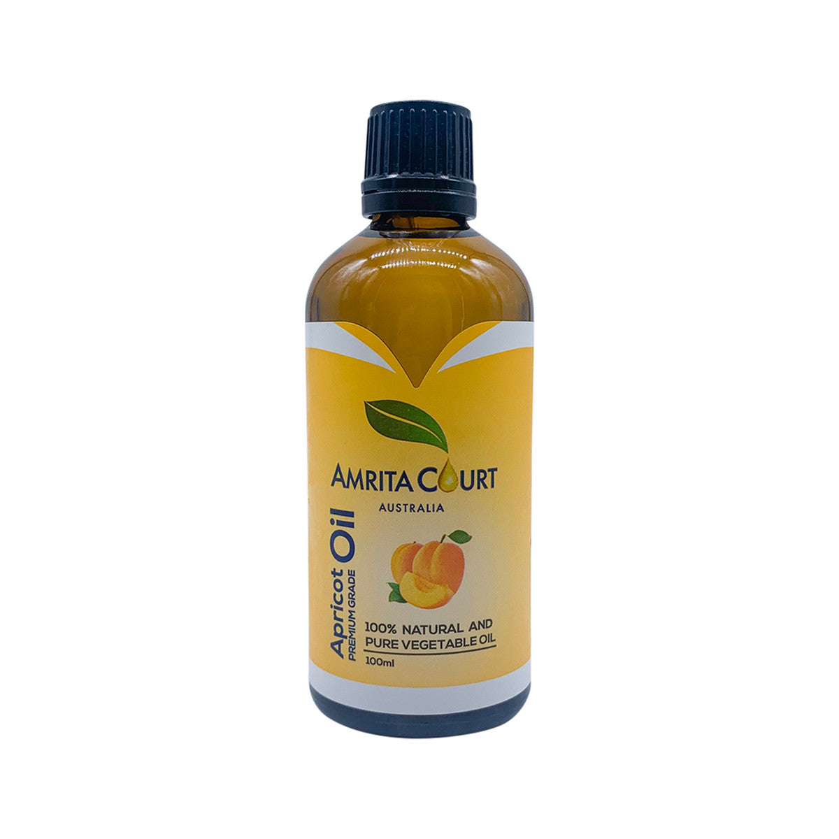 Amrita Court 100% Natural and Pure Vegetable Oil Apricot Oil Premium Grade 100ml Amrita Court