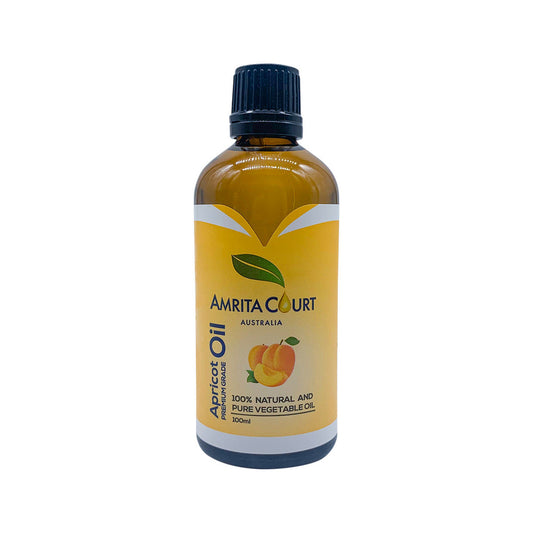 Amrita Court 100% Natural and Pure Vegetable Oil Apricot Oil Premium Grade 100ml Amrita Court