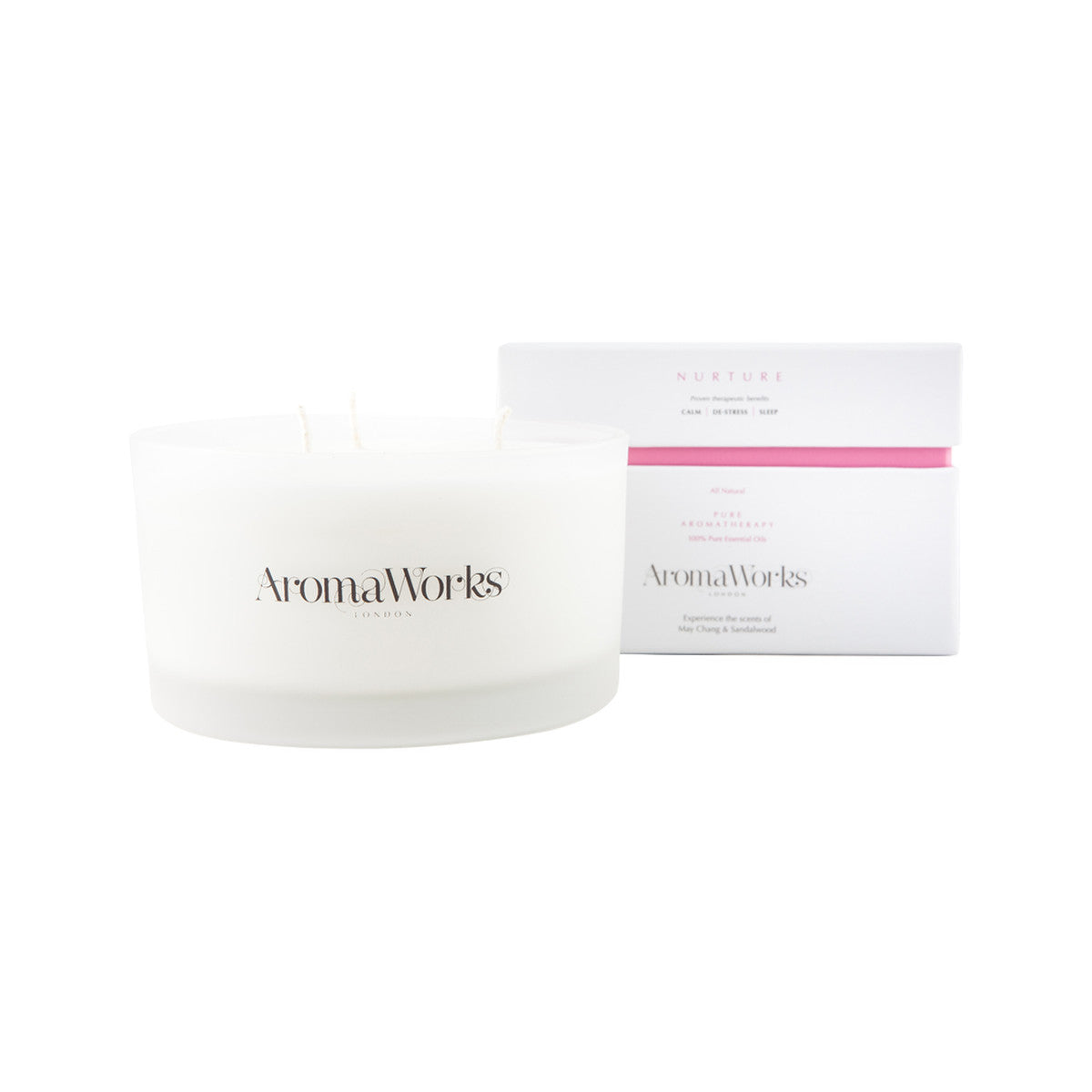 Aromaworks 3 Wick Candle Nurture Large 400g - Cutprice Online