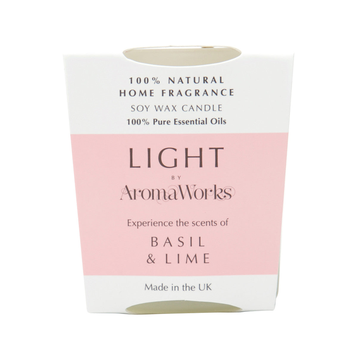Aromaworks Light Candle Basil & Lime Small 75g - Cutprice Online