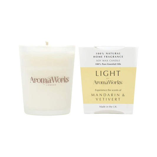 Aromaworks Light Candle Mandarin & Vetivert Small 75g - Cutprice Online
