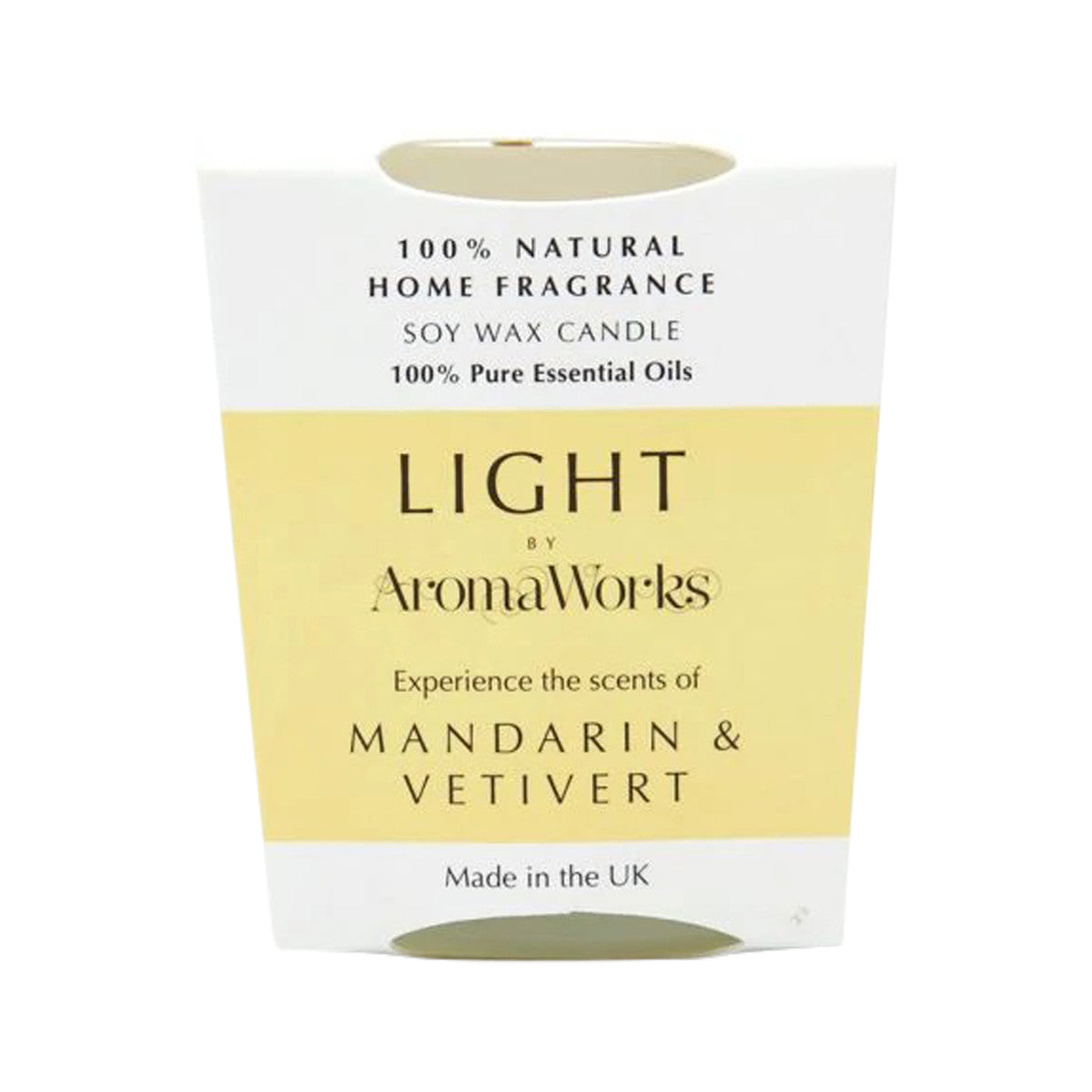 Aromaworks Light Candle Mandarin & Vetivert Small 75g - Cutprice Online