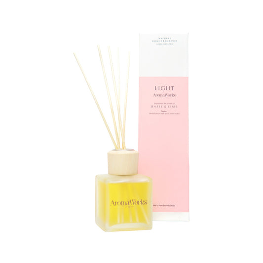 Aromaworks Light Reed Diffuser Basil & Lime 100ml - Cutprice Online