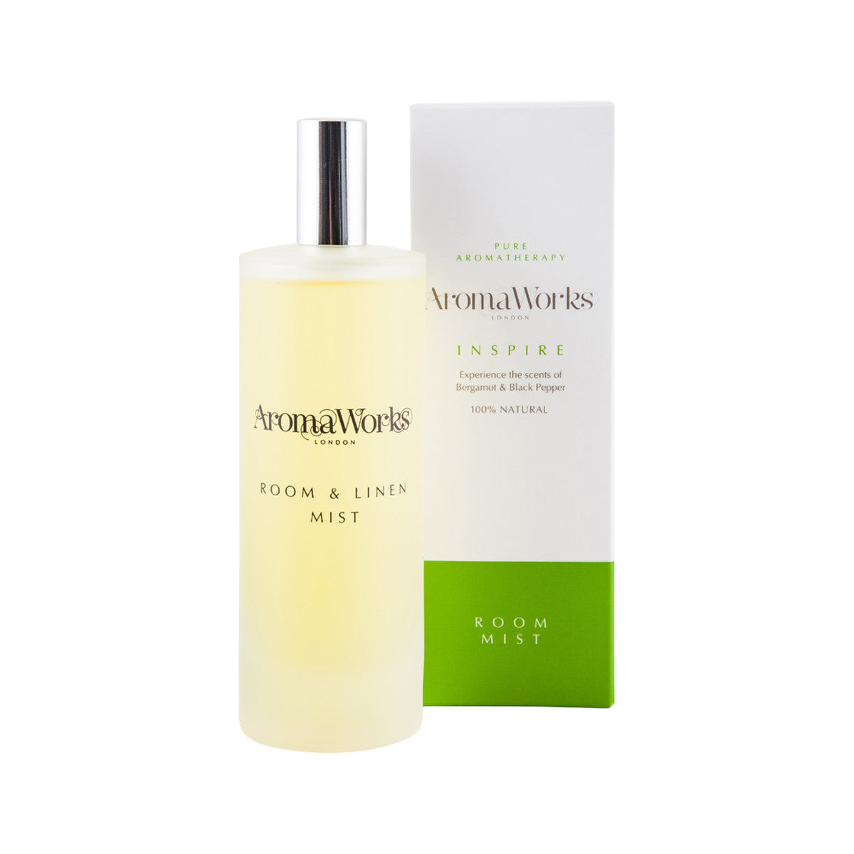 Aromaworks Room & Linen Mist Inspire 100ml - Cutprice Online