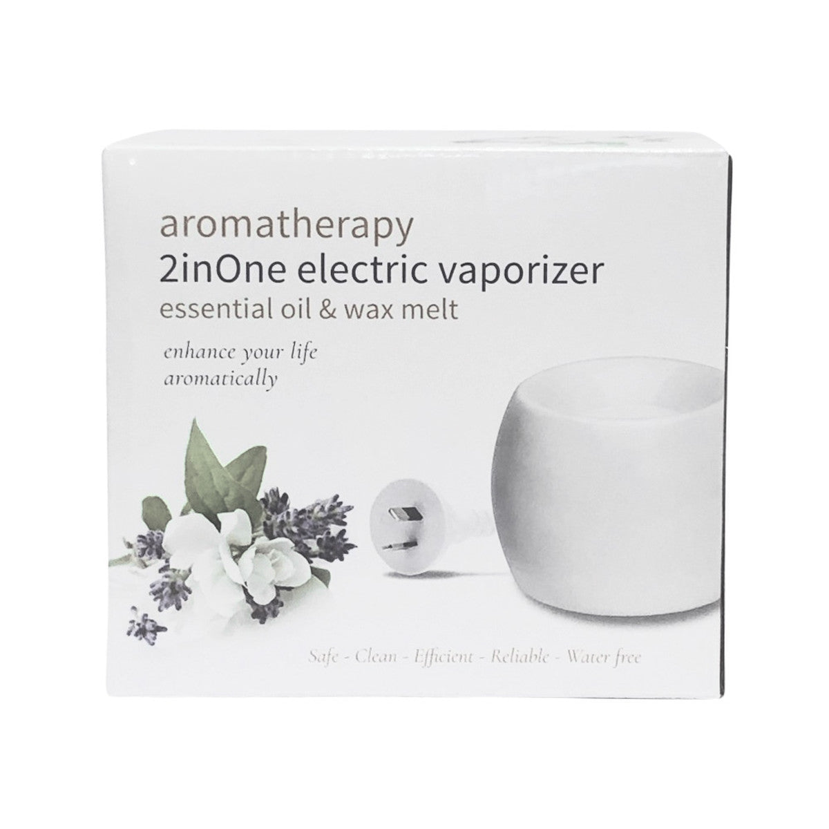 Aromamatic 2inone Electric Vaporiser (Essential Oil & Wax Melt) Coral Shape White - Cutprice Online